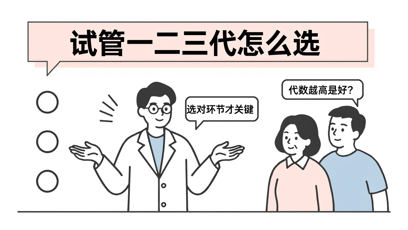 试管一二三代怎么选