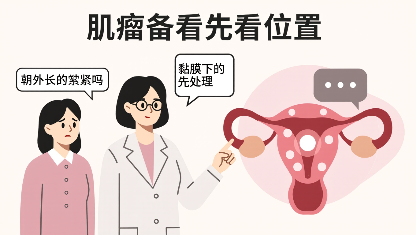 肌瘤备孕先看位置