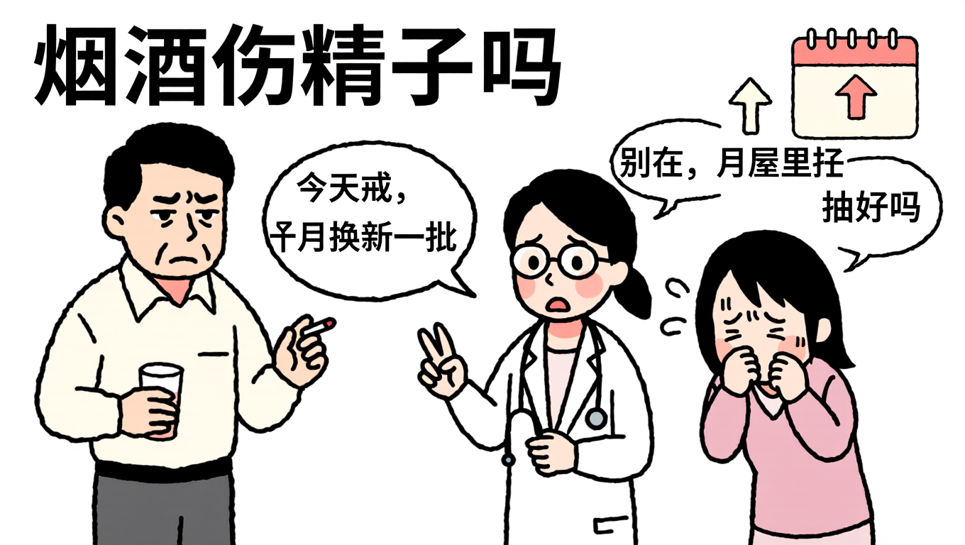 烟酒伤精子吗